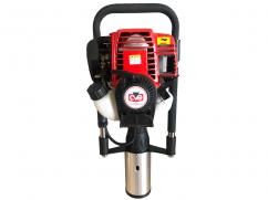 Portable post driver JC300 with CVE 33 cm³ 2-stroke engine - standard 100 mm and adaptor 55 mm