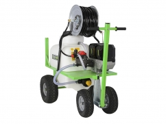 Sprayer on 4 wheels with EGO Power+ 56V battery motor - capacity 120 liters - pump 25 l/min - 25 bar