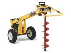 Earth drill on wheels ED-90 with engine Honda GX160 OHV - drills from ø 5 to 30 cm