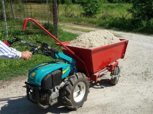 Transport carts for two-wheel tractors