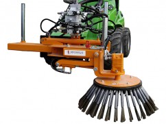 Weed brush machine for tractor - hydraulic - 30 l/min - 160 bar - stroke 400 mm