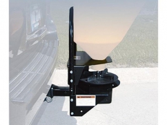 Support for hitch mount on 50mm receiver trailer