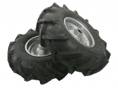 Pair of traction wheels 4.00-4PR