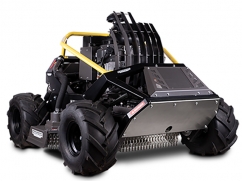 Tracked radio-controlled brushcutter mower with 4x4 drive - PREDATOR K34 - Kawasaki FX1000V - 130 cm