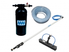 Complete set of 8.5 liter deionizing resin filtration system - telescopic lance 4 m - fixed brush 40 cm - 10 m hose