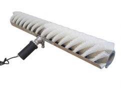 Solar panel cleaning brush - rotating brush with roller 100 cm - electric motor 24V - weight 8 kg