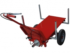 Chariot de transport - capacité de charge 300 kg - plate-forme - pour PDF motoculteur - montage à l'avant