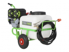 Sprayer on 2 wheels with EGO Power+ 56V battery motor - capacity 50 liters - pump 25 l/min - 25 bar