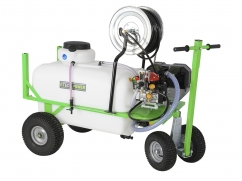 Sprayer on 4 wheels with EGO Power+ 56V battery motor - capacity 200 liters - pump 32 l/min - 40 bar