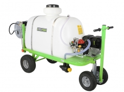 Sprayer on 4 wheels with EGO Power+ 56V battery motor - capacity 300 liters - pump 32 l/min - 40 bar