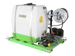 Polyvalent sprayer unit with EGO Power+ 56V battery motor - capacity 500 liters - pump 40 l/min - 40 bar