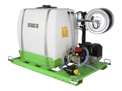 Polyvalent sprayer unit with EGO Power+ 56V battery motor - capacity 300 liters - pump 32 l/min - 40 bar