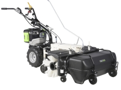 Axial sweeping machine with battery motor EGO Power+ 56V - 88 cm - brush Ø 30 cm - collection bin included