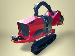 Broyeur CP-210 avec moteur diesel Kohler KDW 1003 - sur pneus à chenilles - No-Stress - ø 20 cm