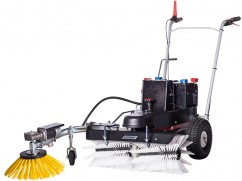 Sweeping machine Sweeper 70/110 cm - battery 24 Volt - 28 AH - with side brush on the left