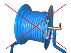 Deduction without hose reel - only 10 m hose