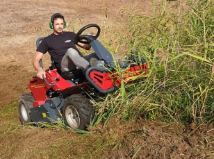 Rough terrain tractor flail mowers