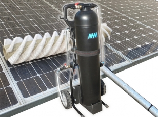 Solar panel cleaning filters