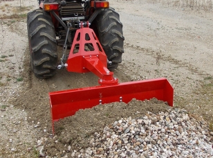 Leveling blades for mini-tractors